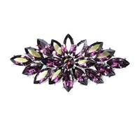 Marquise Rhinestone Corsage Brooch Pin for Women Girls Unisex Silver Plated Fashion Color Austrian Crystal Cluster Big Bouquet Brooches Lapel Pins Art Deco Dress Accessories Elegant Wedding Christmas