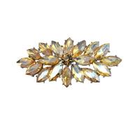 Marquise Rhinestone Corsage Brooch Pin for Women Girls Unisex Silver Plated Fashion Color Austrian Crystal Cluster Big Bouquet Brooches Lapel Pins Art Deco Dress Accessories Elegant Wedding Christmas