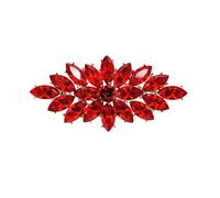 Marquise Rhinestone Corsage Brooch Pin for Women Girls Unisex Silver Plated Fashion Color Austrian Crystal Cluster Big Bouquet Brooches Lapel Pins Art Deco Dress Accessories Elegant Wedding Christmas