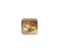 Marquise Ring Chunky Rings Cubic Zirconia Boho Gold Statement Adjustable Fashion Rings Summer Accessories Beach Jewelry for Women Anniversary Birthday Gifts, No Gemstone