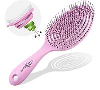 marQus Detangling Hair Brush for Women and Men - With Ultra-Soft, Flexible Bristles and Body - Glides Through Tangles with Ease - Suitable for All Hairtypes - Wet or Dry, Purple