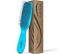 MarQus Scalp Brush - detangles without pulling - Detangling brush for every hair type, hairbrush for shine and volume, 1 piece Flashblue