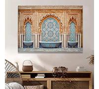Marrakech Bohemian Wall Art Prints Moroccan Wall Decor Canvas Painting Boho Poster Print Pictures Living Room Home Decor 70x100cm Frameless