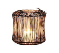 Marrakech Boho Decorative Aesthetic Lanterns Metal Wire 14 cm Large Black Gold | Lantern Tea Light Holder Stello as Garden Decoration & Living Room Table Decoration | Exquisite Candle Holder for Tea