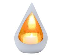 Marrakech Boho Decorative Aesthetic Tea Light Holder Made of Metal 17 cm Large | Lantern Timur as Garden Living Room Table Decoration | Exquisite Gold White Lanterns Candle Holder for Tea Lights &