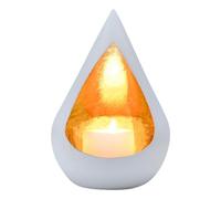 Marrakech Boho Decorative Aesthetic Tea Light Holder Made of Metal 17 cm Large | Lantern Timur as Garden Living Room Table Decoration | Exquisite Gold White Lanterns Candle Holder for Tea Lights &