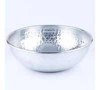 Marrakech Bowl Fruit Bowl Aluminium 27 cm Large Bowl Engla Silver as Table Decoration in the Kitchen