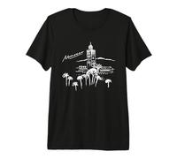 Marrakech Morocco Souvenir Koutoubia Mosque Sketch Premium T-Shirt
