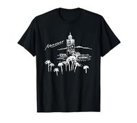 Marrakech Morocco Souvenir Koutoubia Mosque Sketch T-Shirt