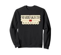 Marrakech Morocco Travel Adventure Africa City Country Flag Sweatshirt