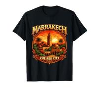 Marrakech The Red City Morocco Vintage Moroccan Heritage T-Shirt