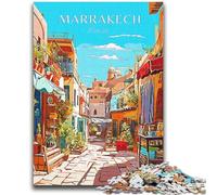 Marrakech Travel Puzzles 1000 Pieces for Teenagers, Suitable for Ages 14 And Up Family Fun It Is Ideal As A Gift for The Whole Family 1000pcs(50x75cm)