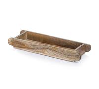 Marrakech Vintage Wooden Serving Tray, 40 x 12 cm, Ralio Decorative Table Decoration for Kitchen and Living Room, Vintage Breakfast Tray, Rectangular for Bedroom