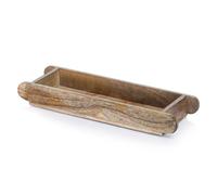 Marrakech Vintage Wooden Serving Tray, 40 x 12 cm, Wooden Tray Ralio as Decorative Table Decoration for Kitchen and Living Room, Vintage Breakfast Tray, Rectangular for Bedroom