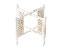 Marrakesch Orient & Mediterran Interior Folding Serving Tray White Wood 60cm