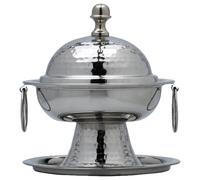 Marrakesch Orient & Mediterran Interior Silver Sugar Bowl 16cm Handmade Boho
