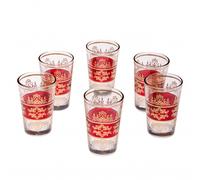 Marrakesch Orient & Mediterran Interior Teacup Glass Decor Gold Red 5cm