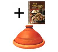 Marrakesch Orient & Mediterran Interior Terracotta Moroccan Tajine, Glass, 26 cm