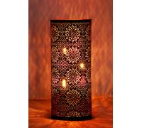 Marrakesch Orient & Mediterran Interior Windlicht Lantern Garden 30cm Black