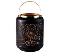 Marrakesch Windlicht Candle Holder Lantern Single Outdoor Patio 26cm Black