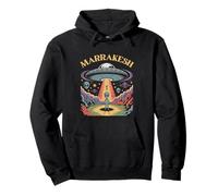 Marrakesh Alien UFO Abduction Retro Sci-Fi Art Pullover Hoodie
