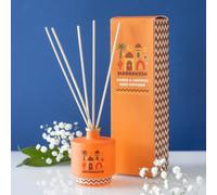 Marrakesh Amber & Saffron Reed Diffuser, Exotic Home Fragrance, 100ml, Gift Ready, 23x6.5x6.5 cm