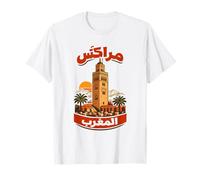 Marrakesh Morocco Arabic Vintage Travel Landmark Graphic T-Shirt