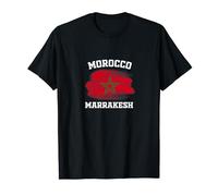 Marrakesh Morocco Souvenirs Marrakech Moroccan Flag Africa T-Shirt