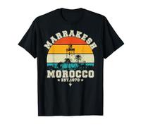 Marrakesh Retro Sunset Marrakech Travel Vintage T-Shirt