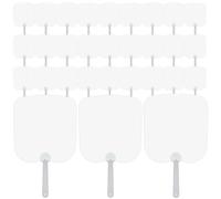 Marran 30 Pcs Handheld Set,Sublimation Fans Blank Double-Sided Sublimation Paddle Fan Blanks,DIY Hand Fans for Wedding