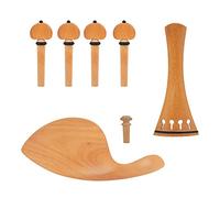 Marran High-Grade Violin Four-Piece Set (Hematoxylin Stringed Board+String Shaft+Chin Rest+Tail Nail) Violin Accessories