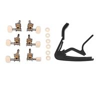 Marran One Hand Quick Change Capo for Guitar with Guitar String Tuning Peg Tuner Guitar Accessories Open Peg