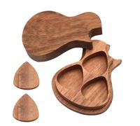 Marran Wooden Guitar Pick Holder Guitar Pick Case Guitarist Gifts Musical Instrument Accessories