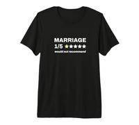Marriage 1/5 Would Not Recommend Divorce Humor Premium T-Shirt