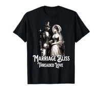 Marriage Bliss Vintage Couple Eternal Threaded Romance T-Shirt