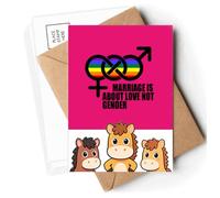 Marriage Is About Love Not Gender Postcards Envelopes Cards Mailing Year Horse