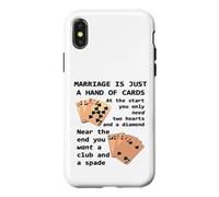 Marriage Is Just A Hand Of Cards Case for iPhone X/XS