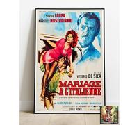 Marriage Italian Style Sophia Loren French King Size Poster XXL : 36"x24" Movie Repro Bring Your Walls To Life ! /OCT171