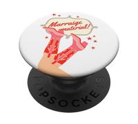 Marriage material New wife future Mrs Bride to be PopSockets Adhesive PopGrip