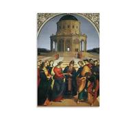 Marriage of The Virgin-Raphael Artworks Picture Print Poster Wall Art Painting Canvas Decor Home Posters 08x12inch(20x30cm)