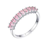 Marriage Ring Platinum Wedding Band 14K Au585 Size R 1/2 White Pear 7X9mm Moissanite Stackable for Mother Upgrade 3.0