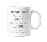 Marriage Rules 10oz Mug Novelty 60 SECOND MAKEOVER White One Size
