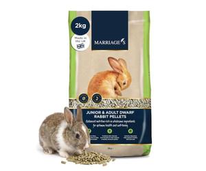 Marriage’s - Indoor Rabbit Food, Rabbit Pellets with Targeted Protein (2kg)