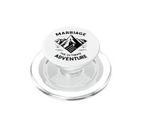 Marriage The Ultimate Adventure Mountain Couple PopSockets PopGrip for MagSafe