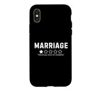 Marriage Would Not Recommend Funny Sarcastic Humor Case for iPhone X/XS