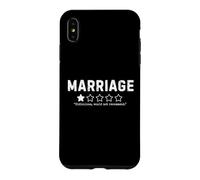 Marriage Would Not Recommend Funny Sarcastic Humor Case for iPhone XS Max