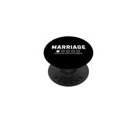Marriage Would Not Recommend Funny Sarcastic Humor PopSockets Adhesive PopGrip