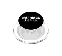 Marriage Would Not Recommend Funny Sarcastic Humor PopSockets PopGrip for MagSafe