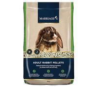 Marriage’s - Adult Rabbit Food, Rabbit Pellets for a Healthy Weight and Immune System, Indoor Rabbit Food with Sunflower Seed, High in Fibre, 100% Nutri Pressed, Suitable for 20 Weeks and Older (4kg)