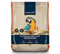 Marriages - Parrot Food 2kg, Parrot Seed with Oats and Peanut Kernels, Wholesome Bird Seed, Bird Food Packed with Fibre and Protein